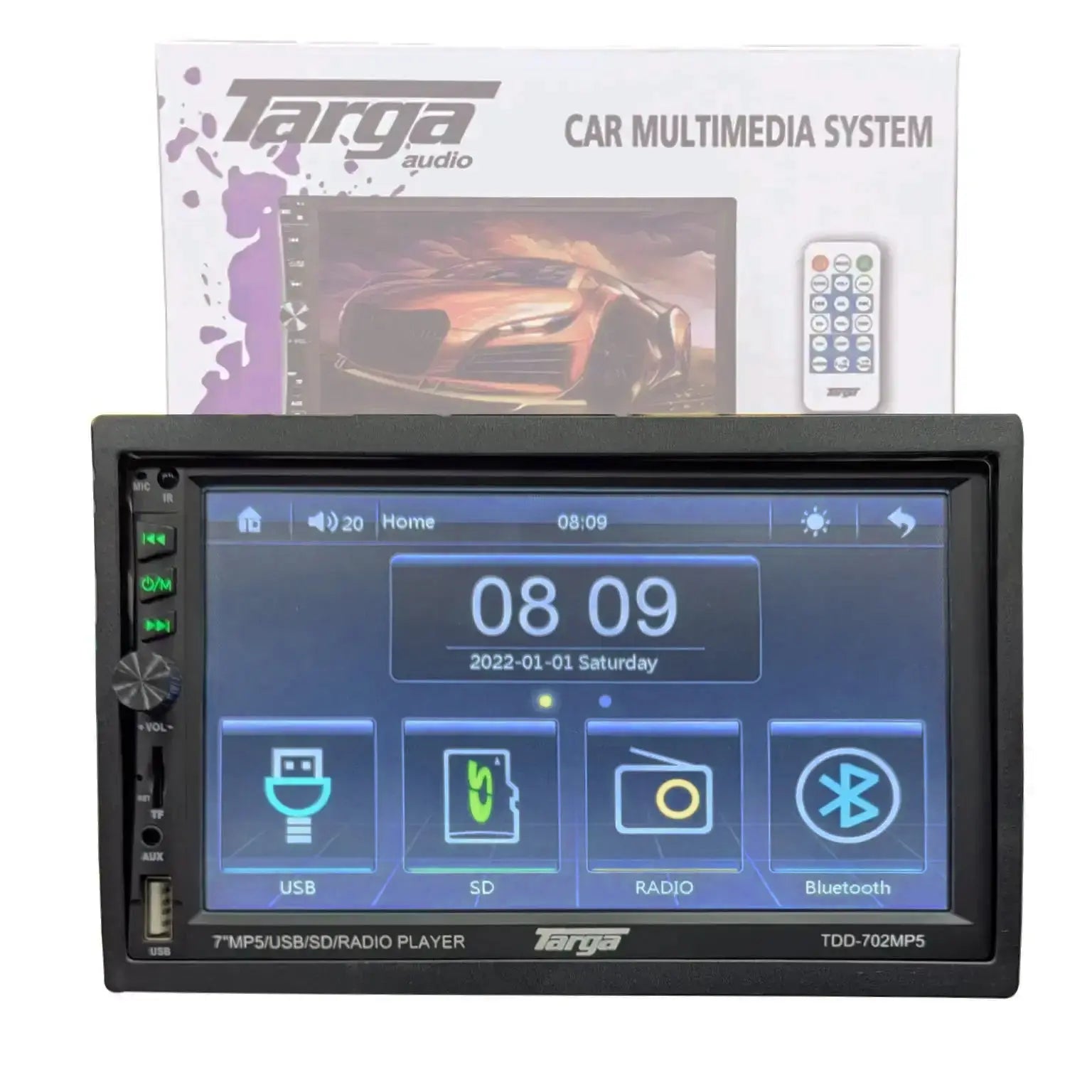 Targa TDD-702MP5 7 Inch MP5 Media Player with Mirror Link