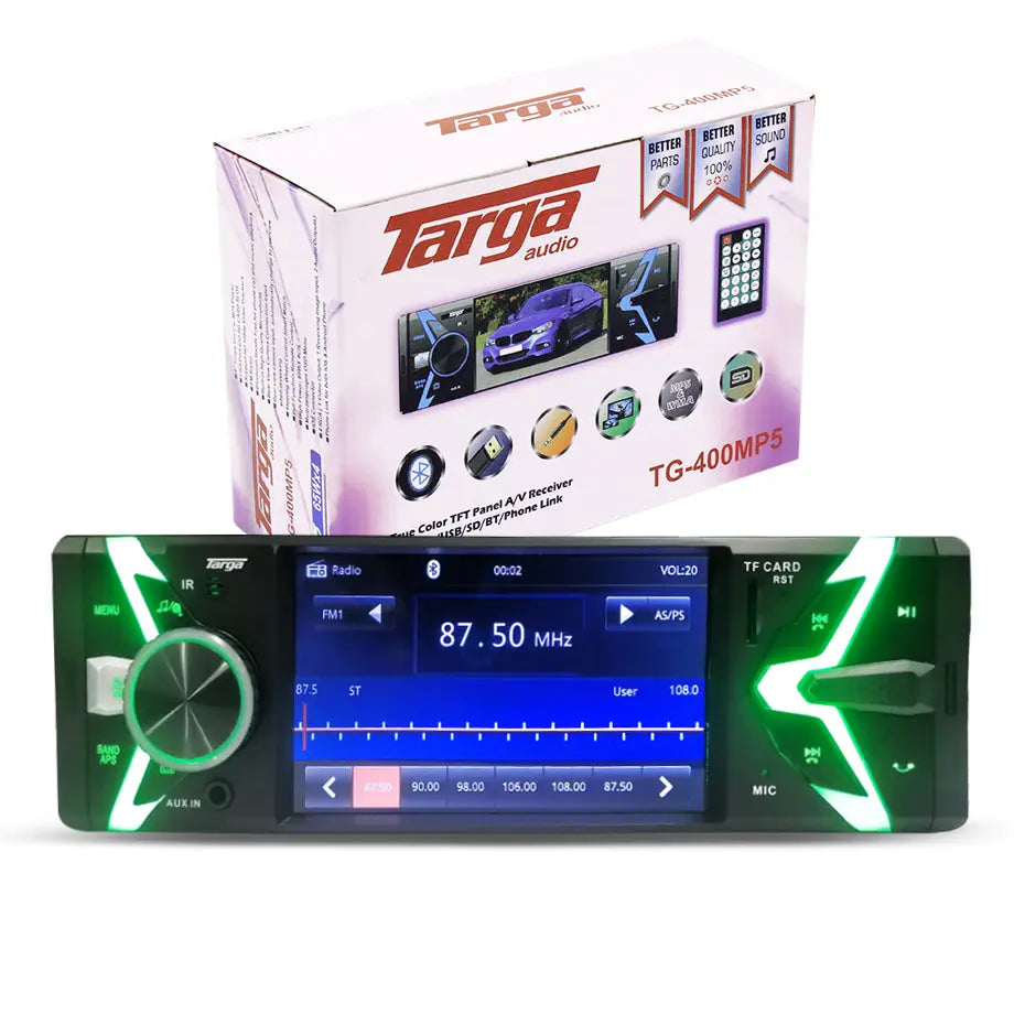 Targa TG-400MP5 4 Inch Media Receiver With USB/SD/Bluetooth & Phone Link