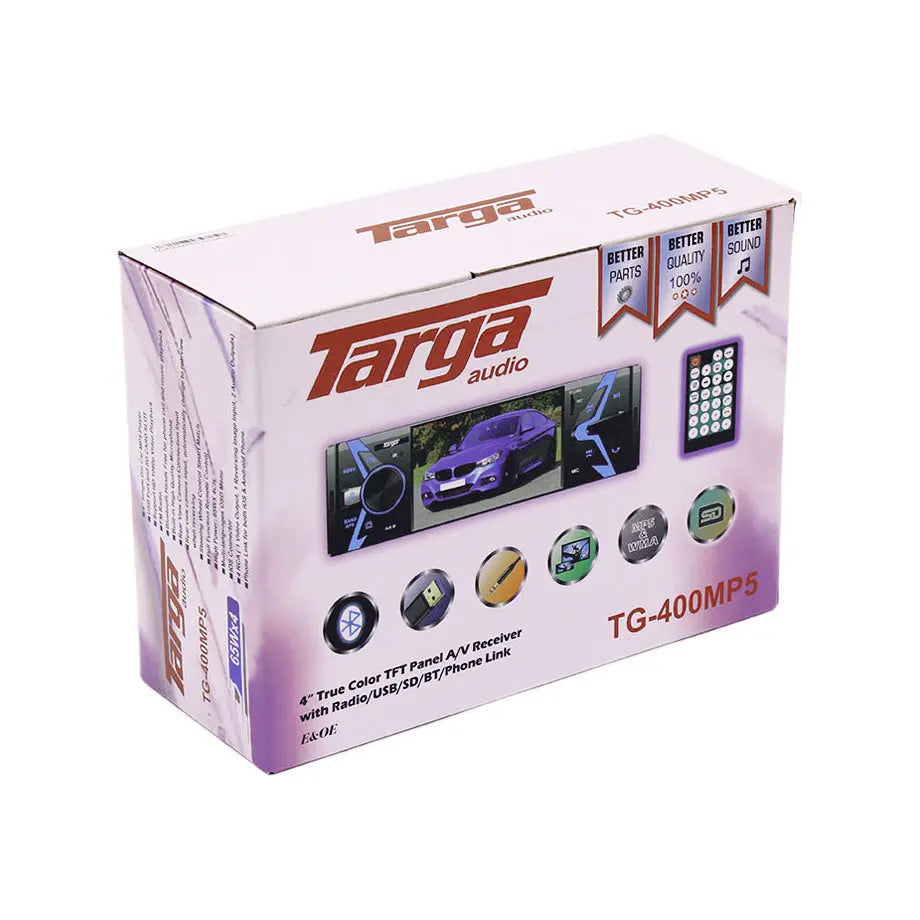 Targa TG-400MP5 4 Inch Media Receiver With USB/SD/Bluetooth & Phone Link