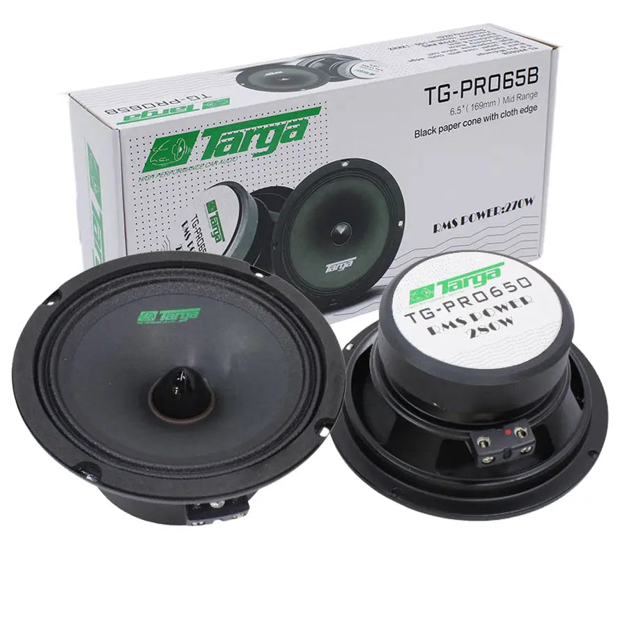 Targa TG-PRO650 6.5″ Pro Series Midrange Speakers (280W RMS)