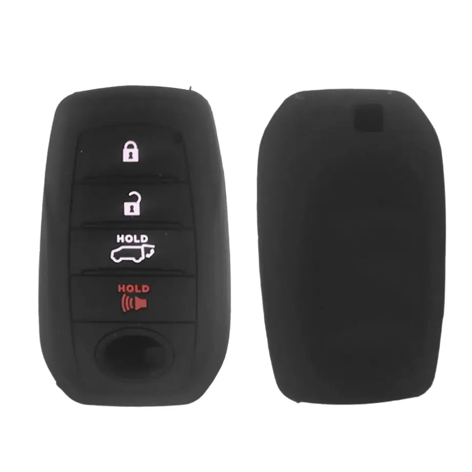 Toyota Corolla Cross 4-Button Silicone Key Cover - Black