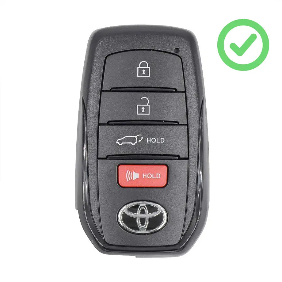 Toyota Corolla Cross 4-Button Silicone Key Cover - Black