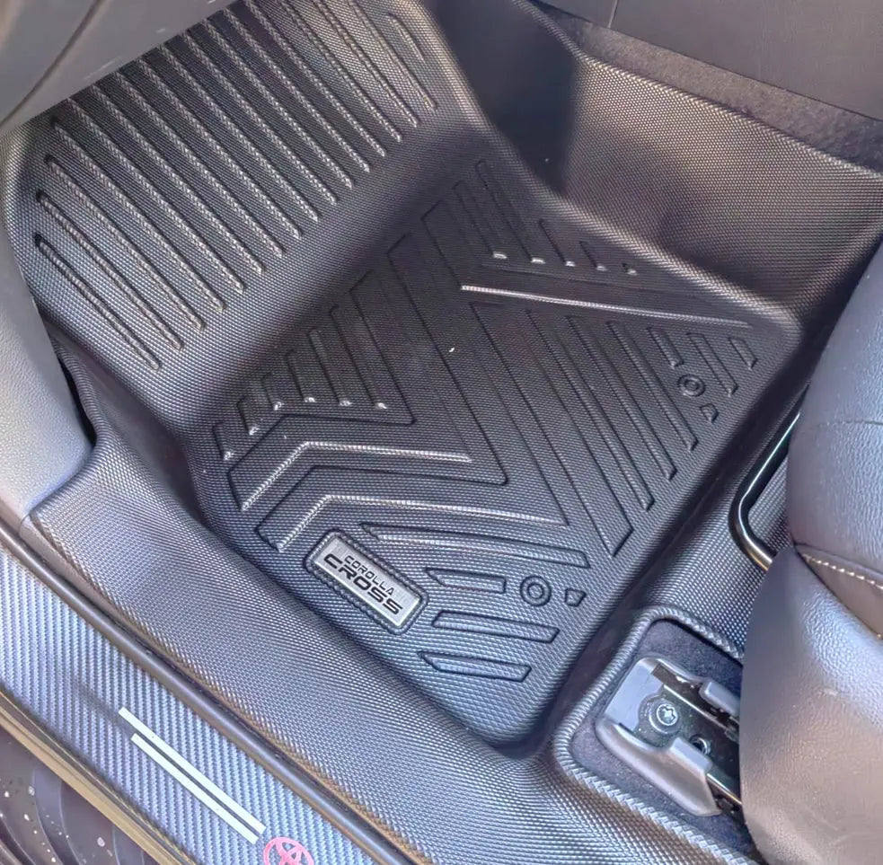 Toyota Corolla Cross (21-On) Moulded TPE Rubber Floor Mats (3-Piece)