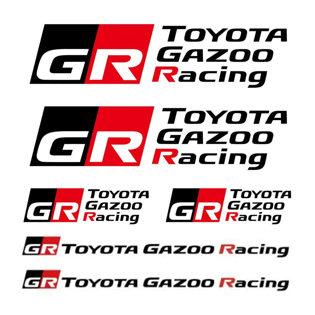 Toyota Gazoo Racing Small Vinyl Sticker Kit