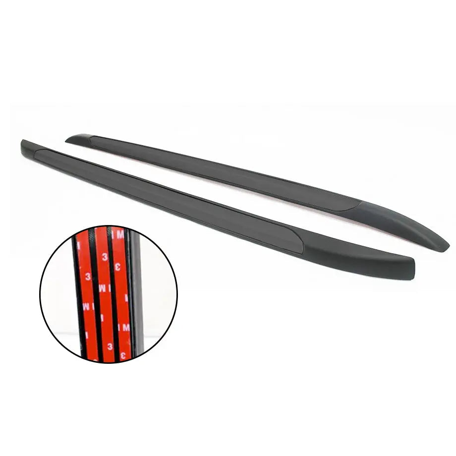 Toyota Hilux Revo (16-On) Stick-on Roof Racks - Black