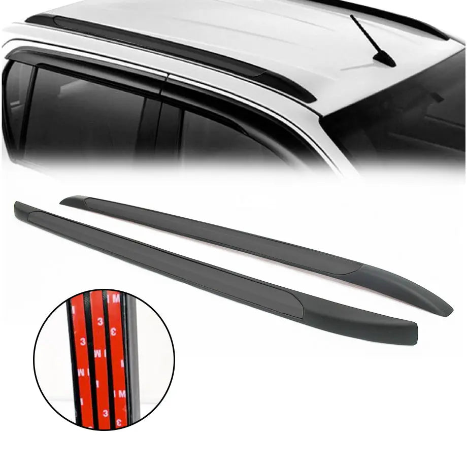 Toyota Hilux Revo (16-On) Stick-on Roof Racks - Black