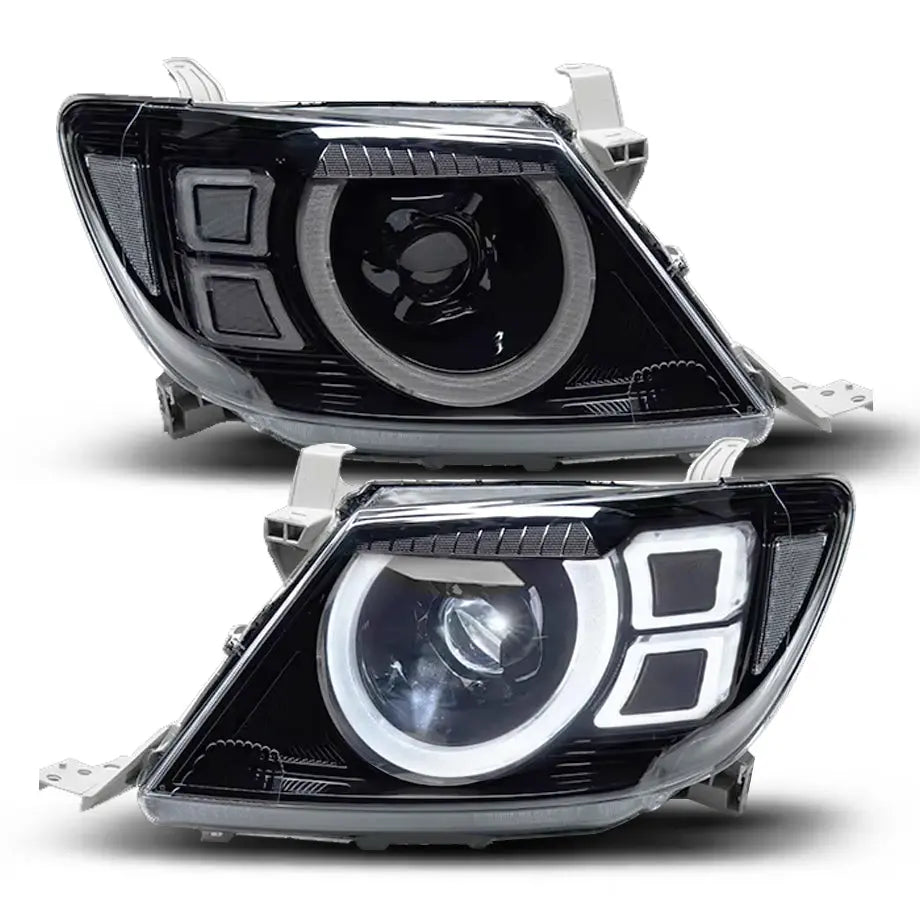 Toyota Hilux Vigo (05-08) Defender Style LED Projector Upgrade Headlights