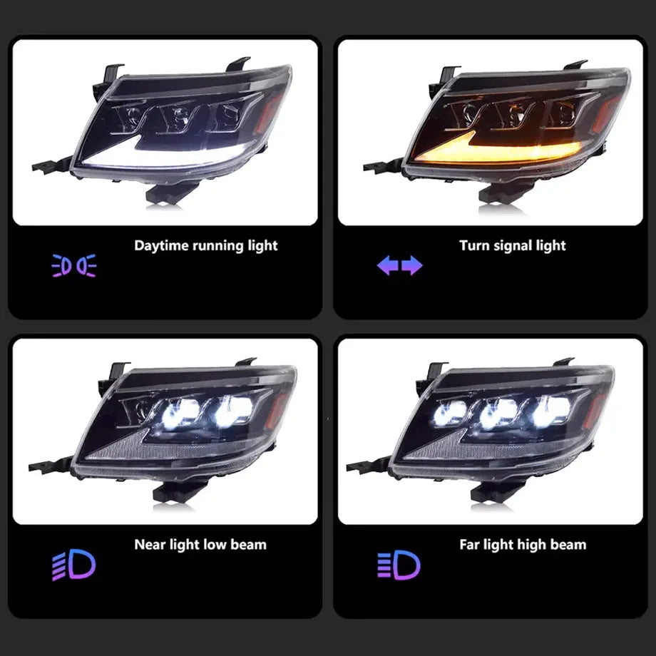Toyota Hilux Vigo (12-15) Bugatti Style LED Projector Upgrade Headlights
