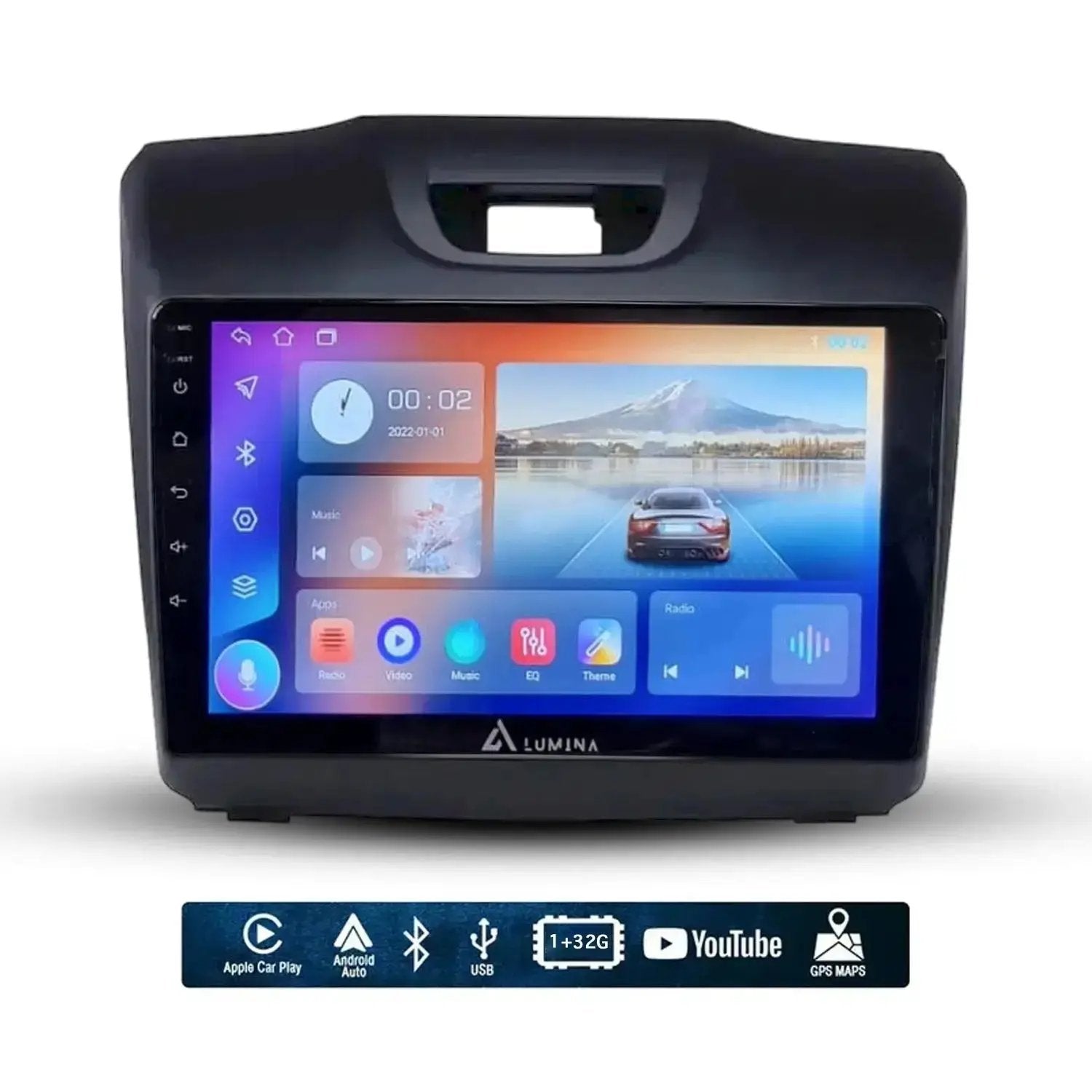 Isuzu D-Max (15-21) - 9 Inch Lumina Android Entertainment & GPS System +FREE Reverse Camera