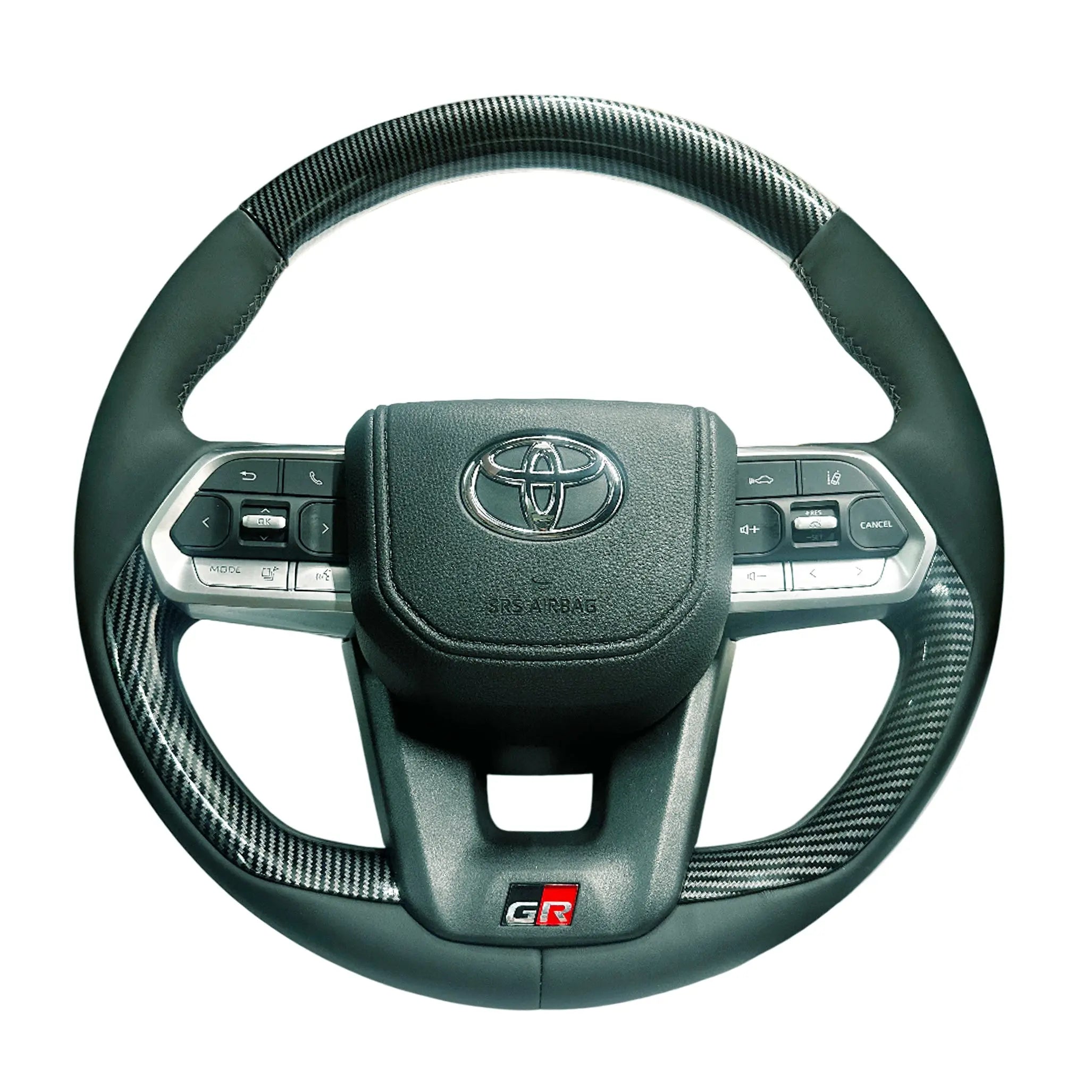 Toyota Land Cruiser LC300 GR Sport Style Carbon Look Upgrade Steering Wheel