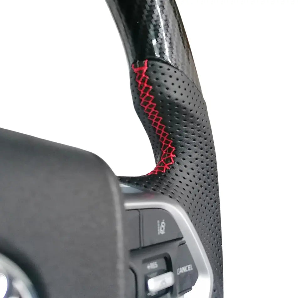 Toyota Land Cruiser LC300 GR Sport Style Carbon Look Upgrade Steering Wheel