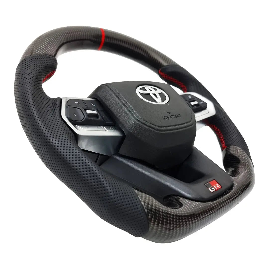 Toyota Land Cruiser LC300 GR Sport Style Genuine Carbon Fibre Upgrade Steering Wheel