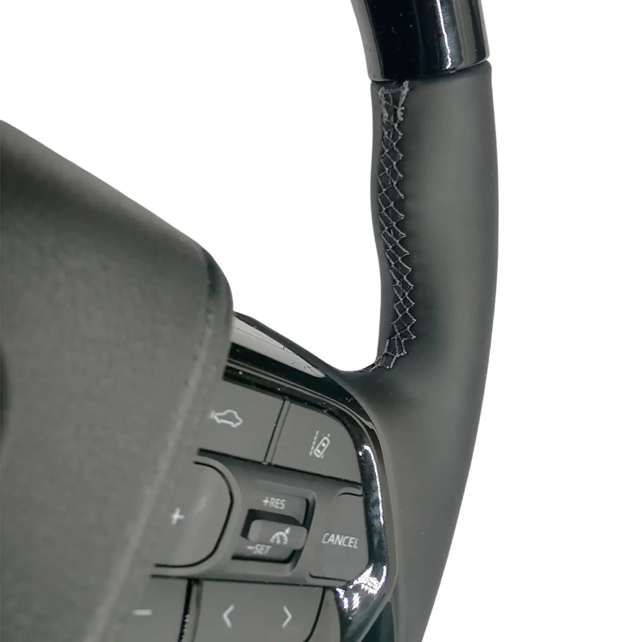 Toyota Land Cruiser LC300 GR Sport Style Piano Black Upgrade Steering Wheel