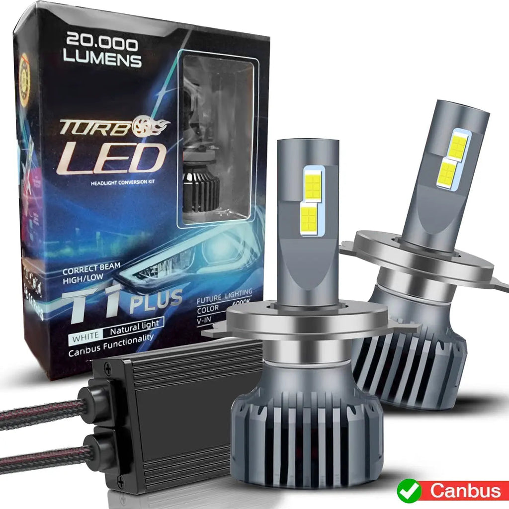 Turbo LED T1-Plus Canbus Headlight Bulb Kit - H8