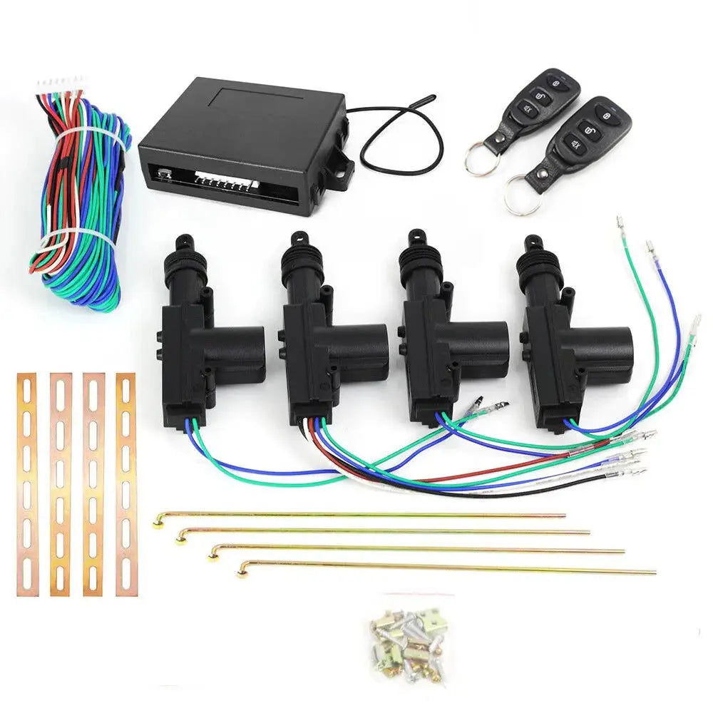 Type-R 4 Door Universal Central Locking System Kit - With Remote