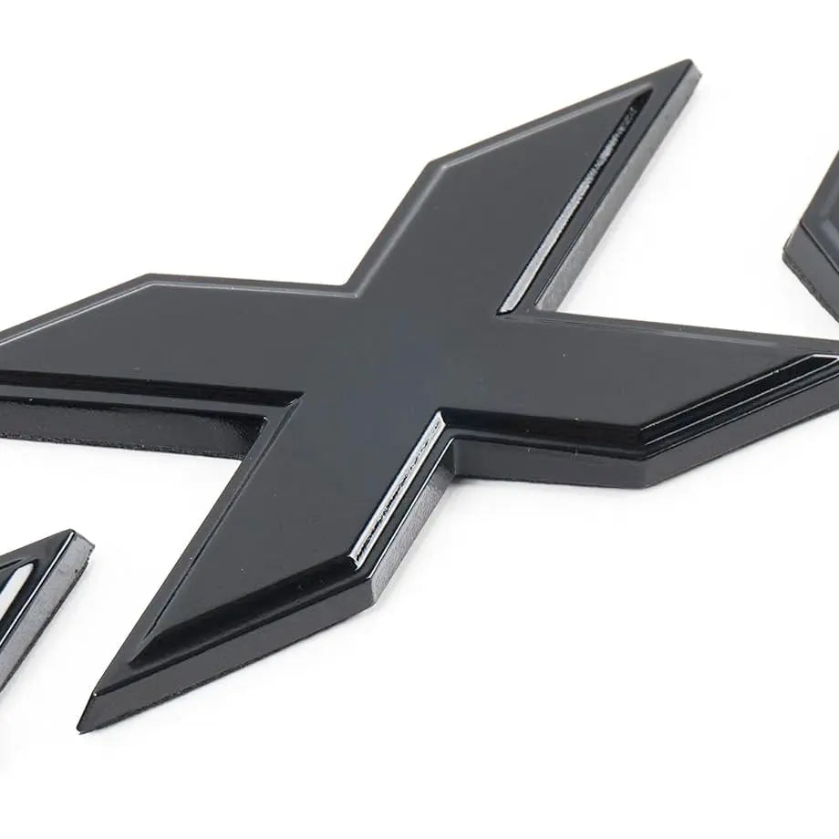 Universal 4x4 Matte Black Metal Lettering Badge