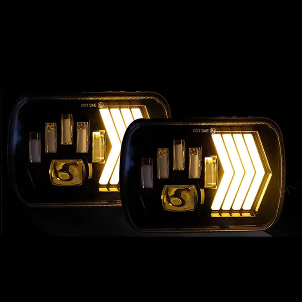 Universal 7 Inch Dual Function LED Projector Square Headlight