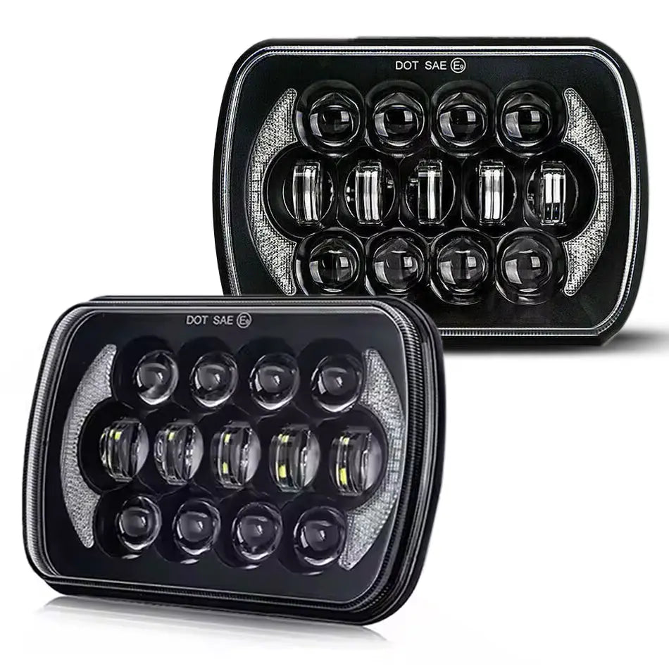 Universal 7 Inch Dual Function LED Projector Square Headlight