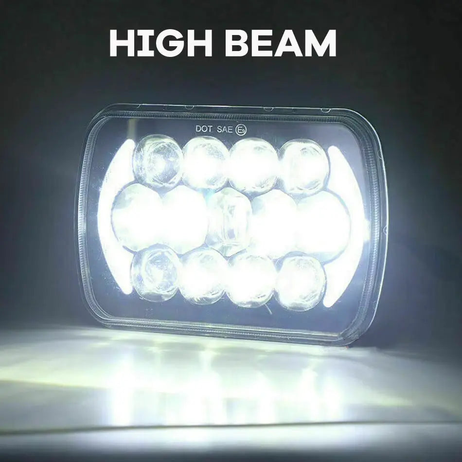 Universal 7 Inch Dual Function LED Projector Square Headlight