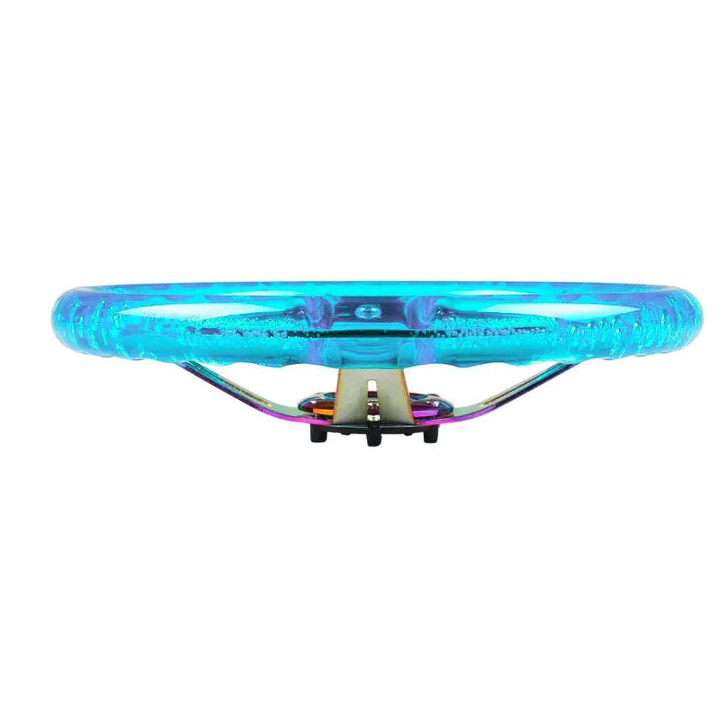 Universal Purple Acrylic JDM Drift Style Racing Steering Wheel - Neo Chrome Face (350mm)