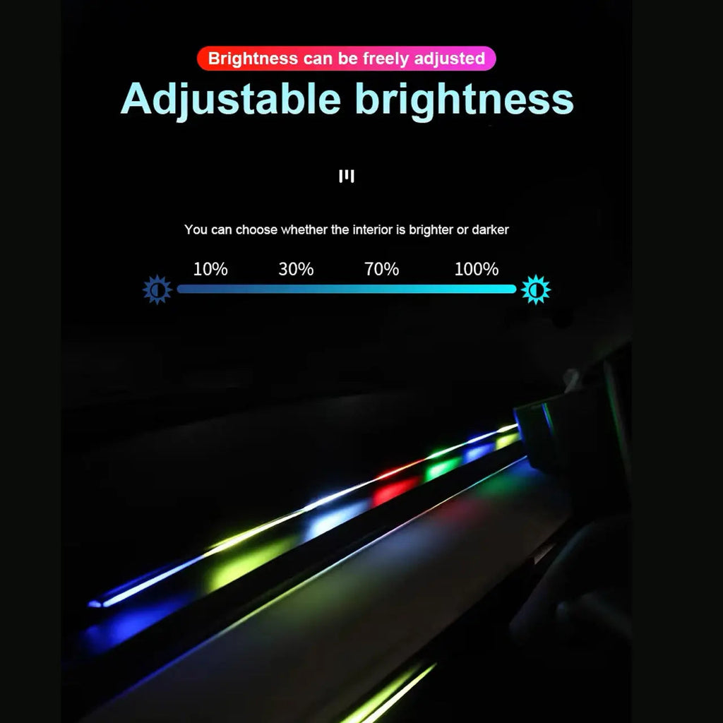 Universal USB Powered Car Interior RGB Ambient Lighting Kit - App Controlled