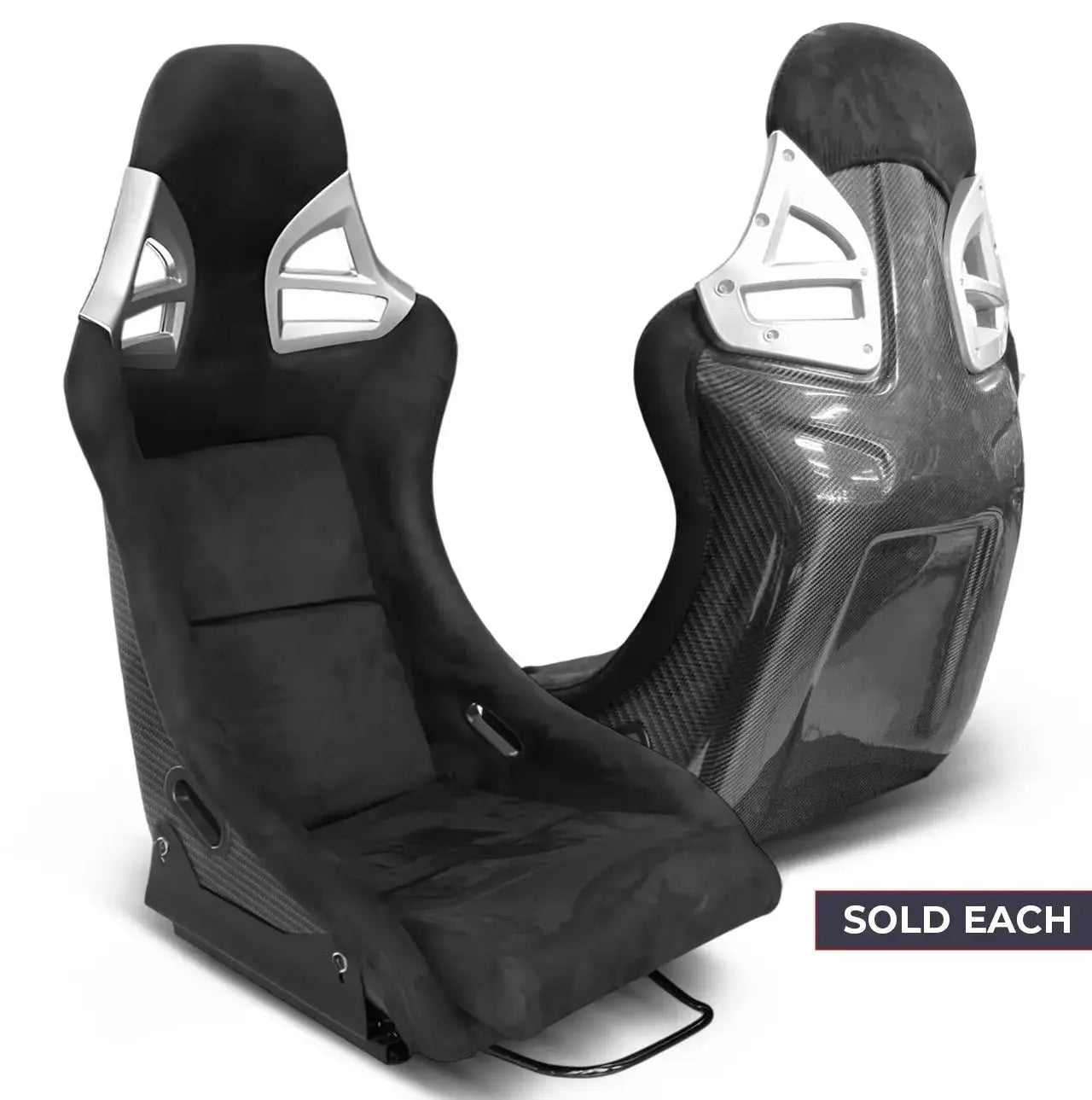 Universal Carrera GT Style Non-Reclinable Bucket Racing Seats With Genuine Carbon Fibre Frame (EACH)