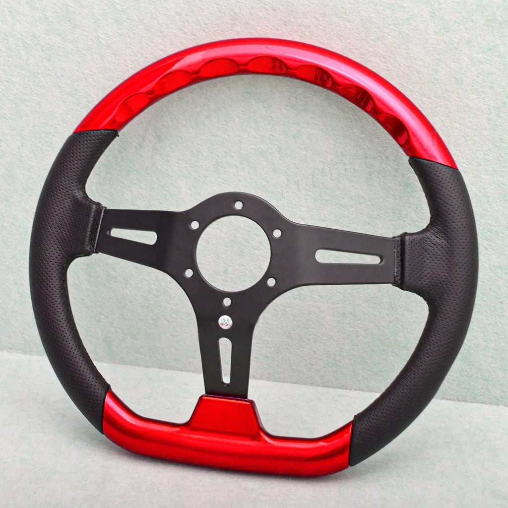 Universal Flat Bottom Drift Style Steering Wheel (320mm)