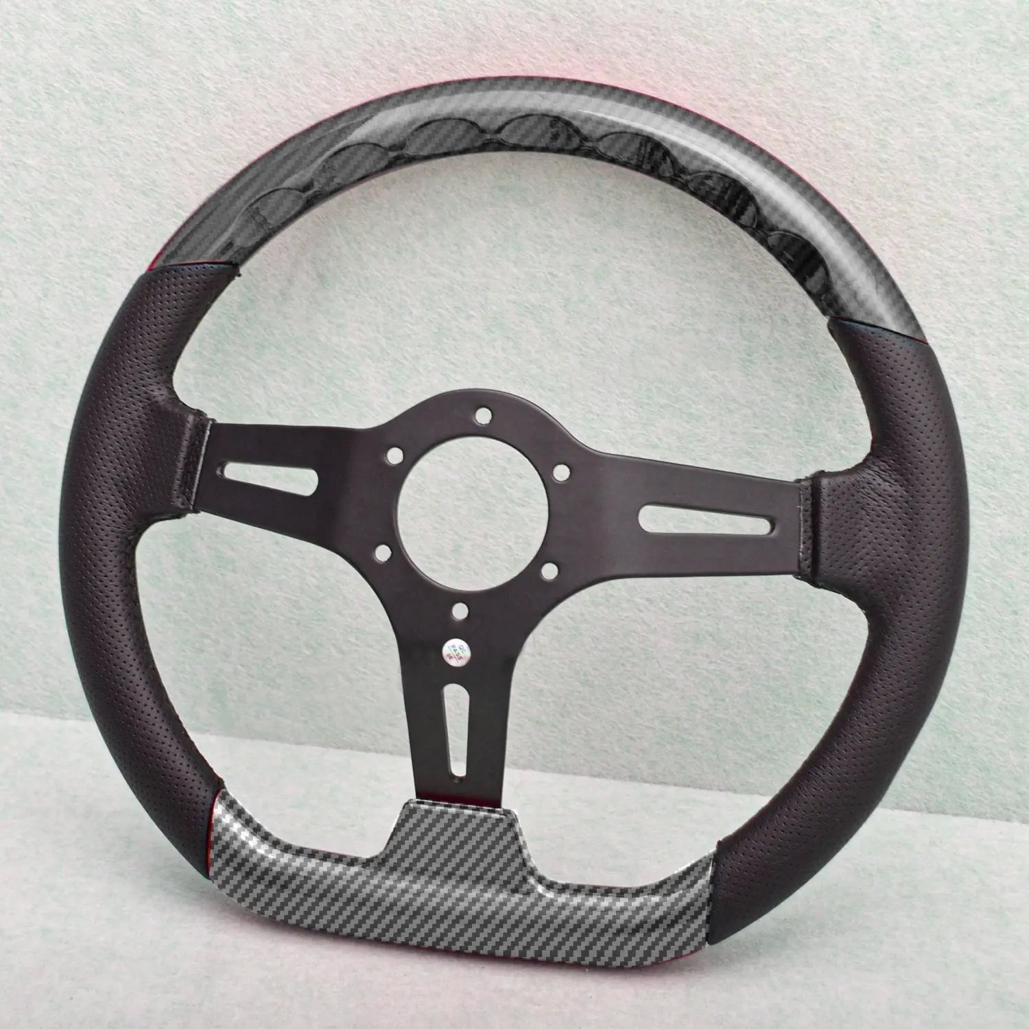 Universal Flat Bottom Drift Style Steering Wheel (320mm)