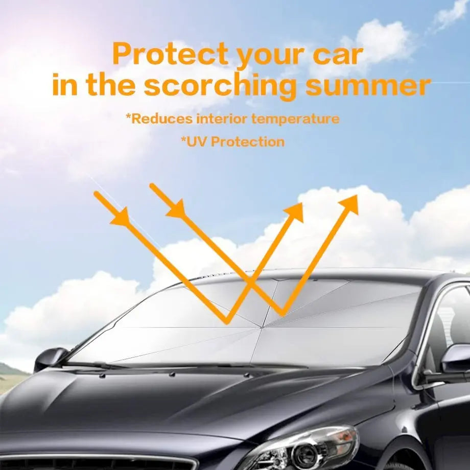 Universal Umbrella Style Sun Shade Window Visor - Small