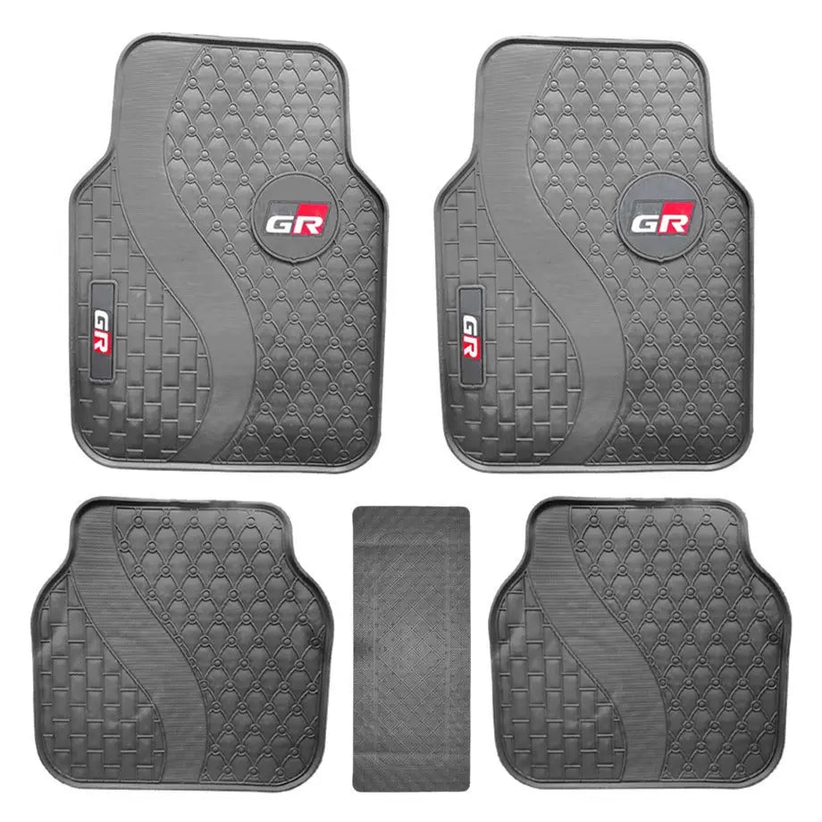 Universal GR Sport Style 5-Piece Rubber Car Mats