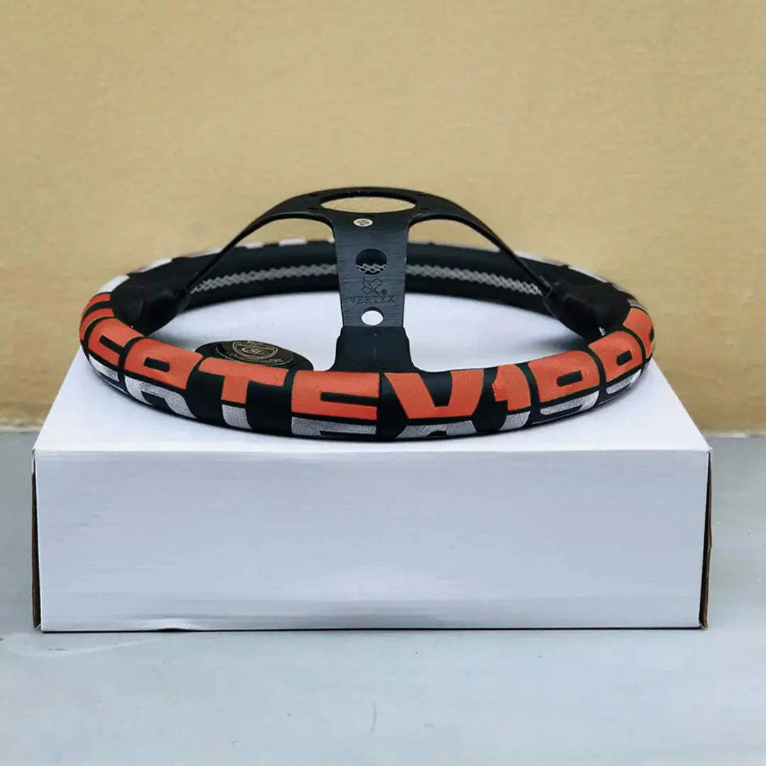 Universal JDM Aluminium Vertex Drift Style Sports Steering Wheel (320mm)