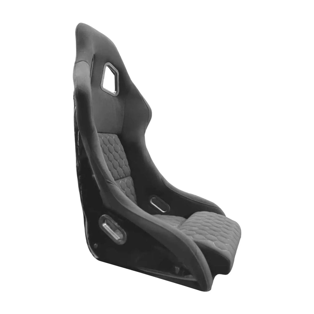 Universal Non-Reclinable Bucket Racing Seats With Gloss Black Frame (EACH)