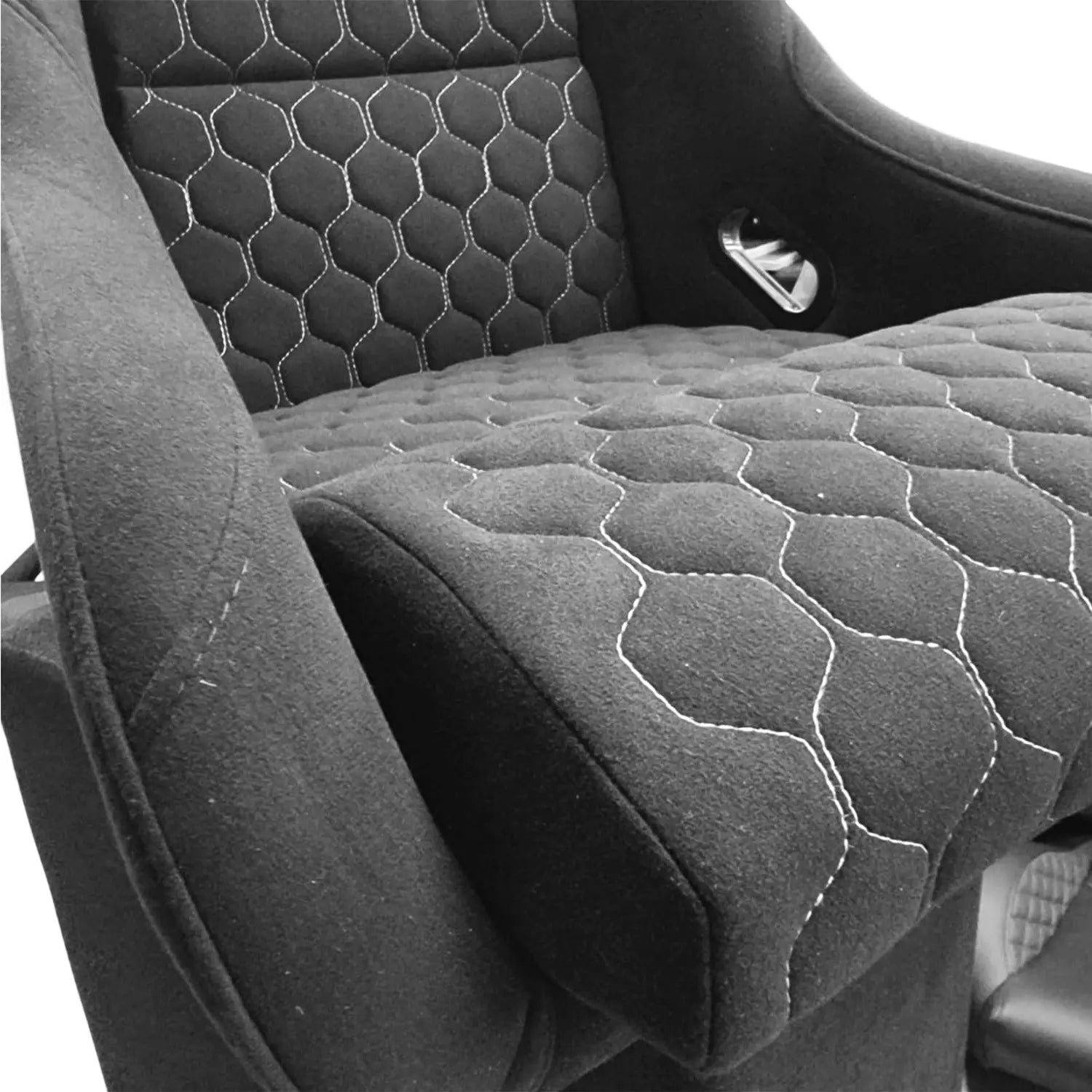 Universal Non-Reclinable Bucket Racing Seats With Gloss Black Frame (EACH)