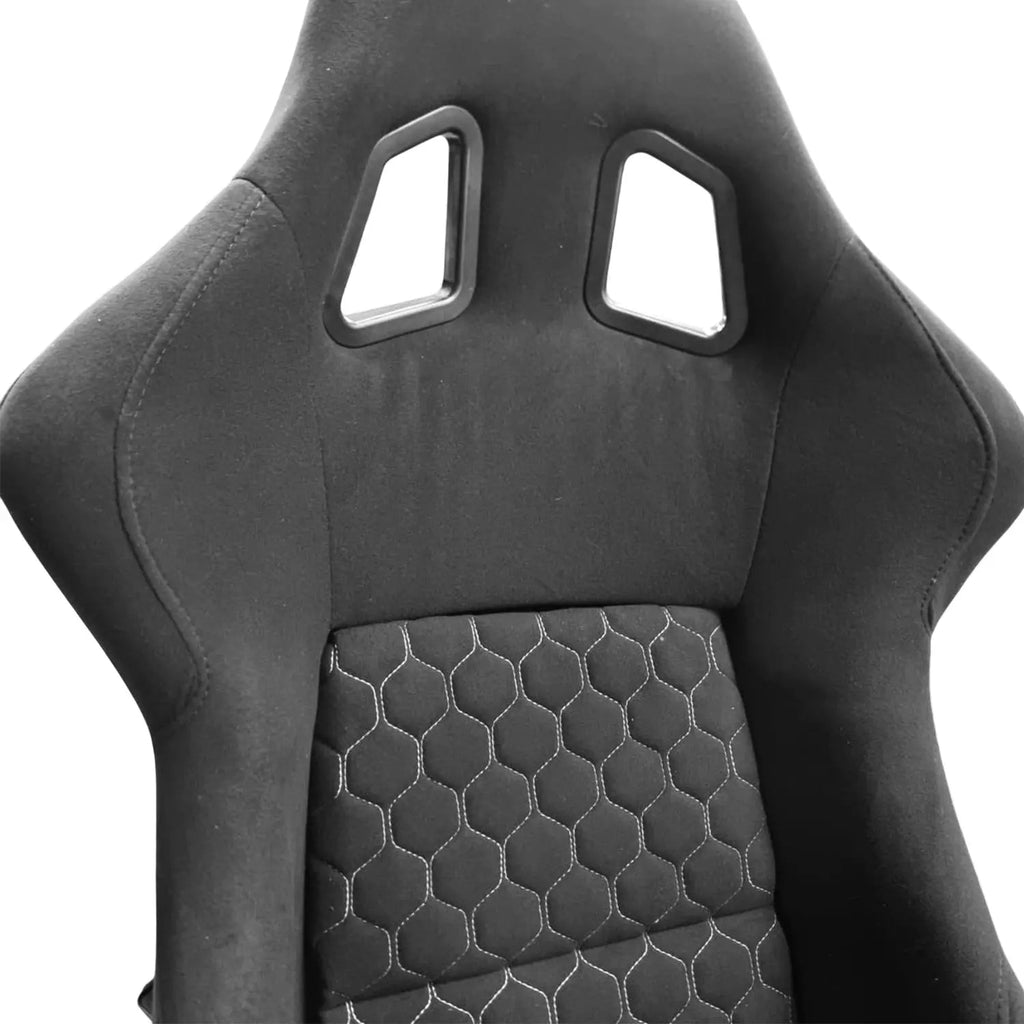 Universal Non-Reclinable Bucket Racing Seats With Gloss Black Frame (EACH)