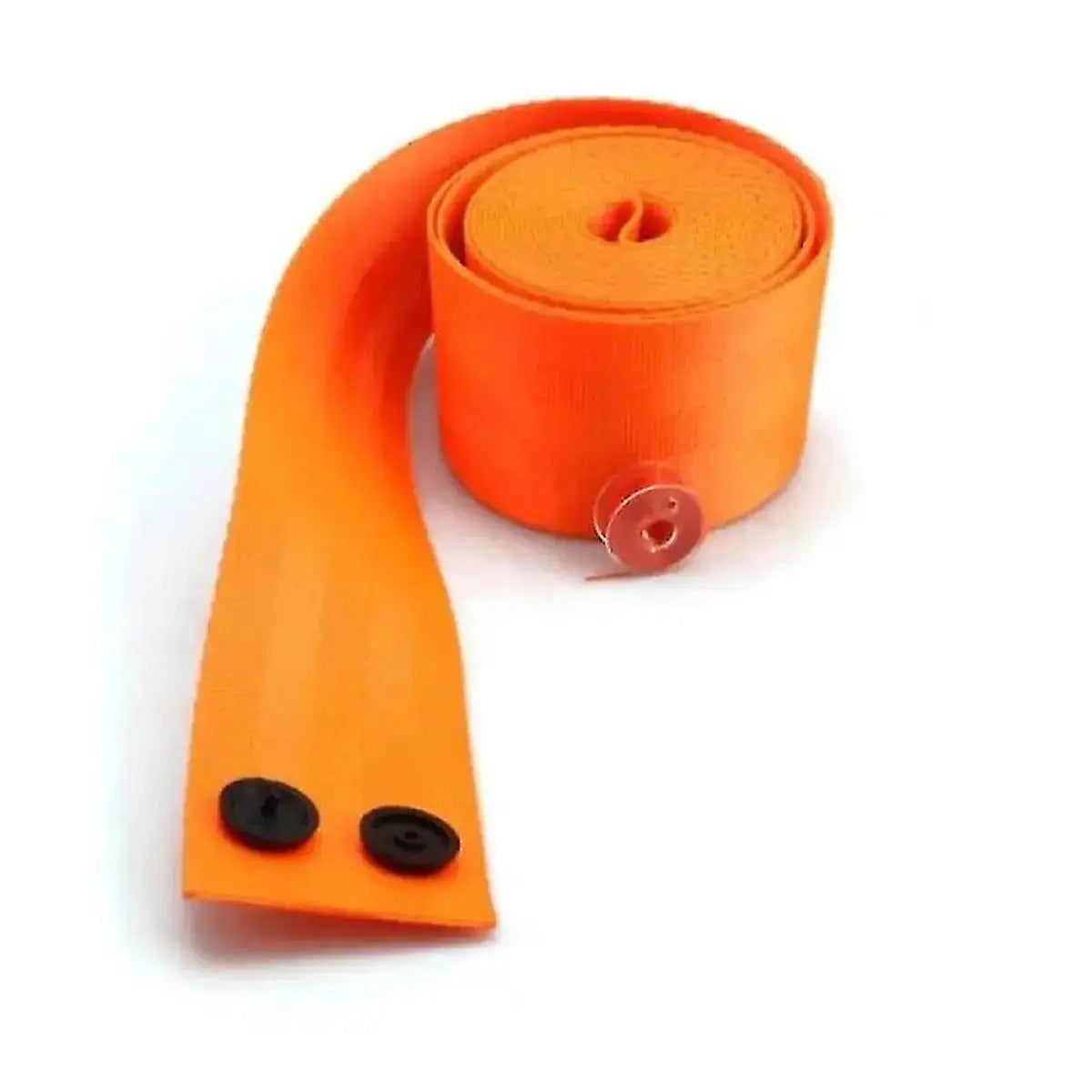 Universal Polyester Webbing Seat Belt Harness Strap - Neon Orange