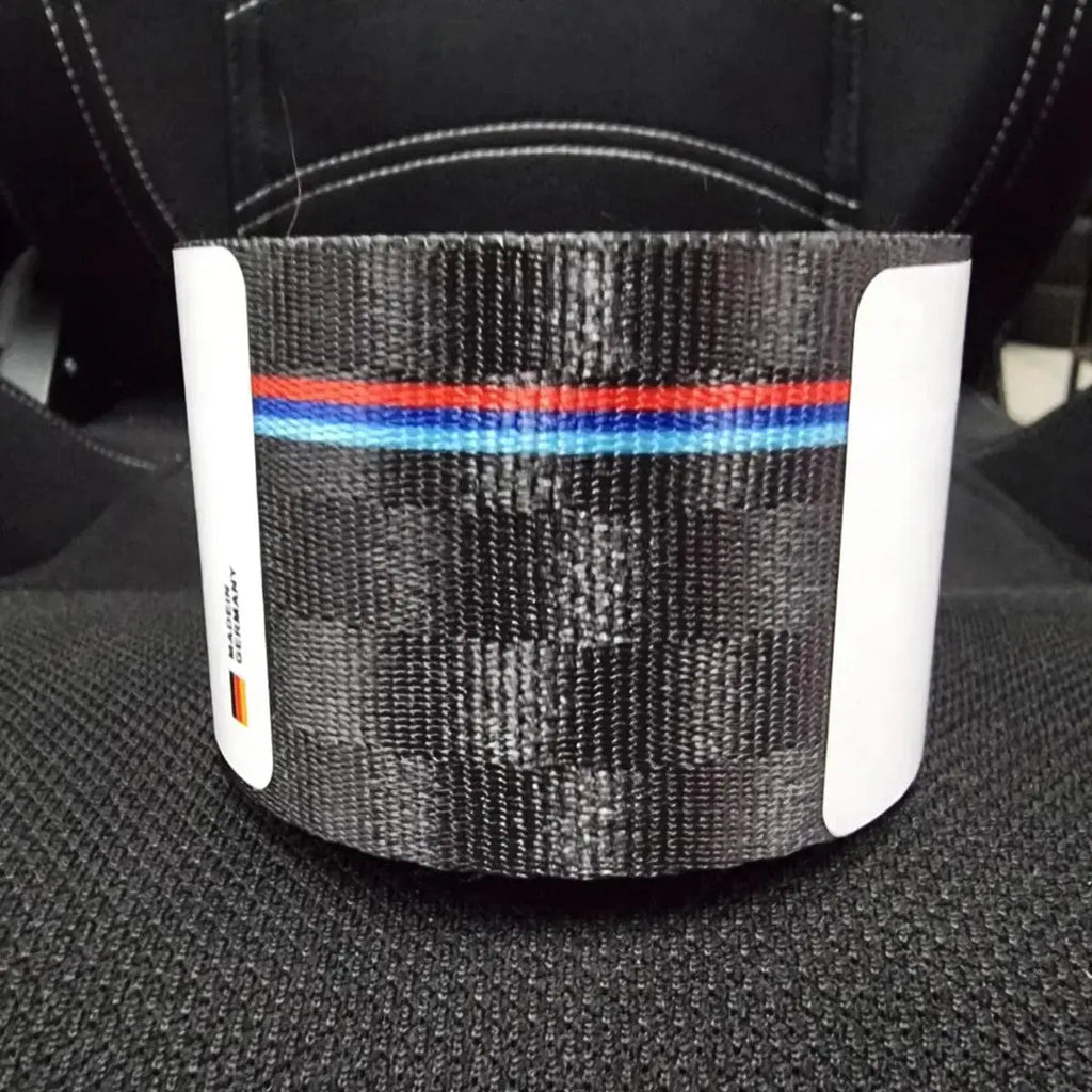 Universal Polyester Webbing Seat Belt Harness Strap - BM Performance Stripe