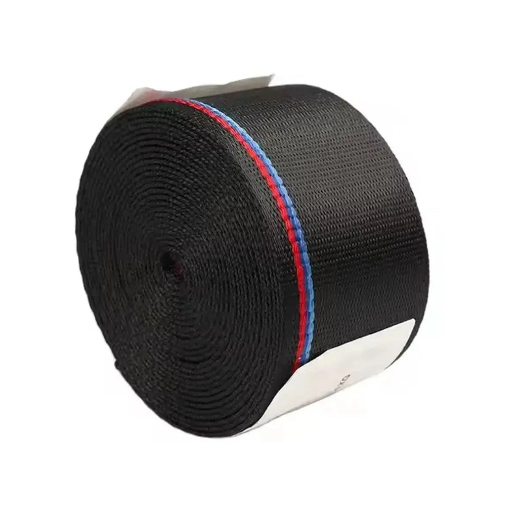 Universal Polyester Webbing Seat Belt Harness Strap - BM Performance Stripe