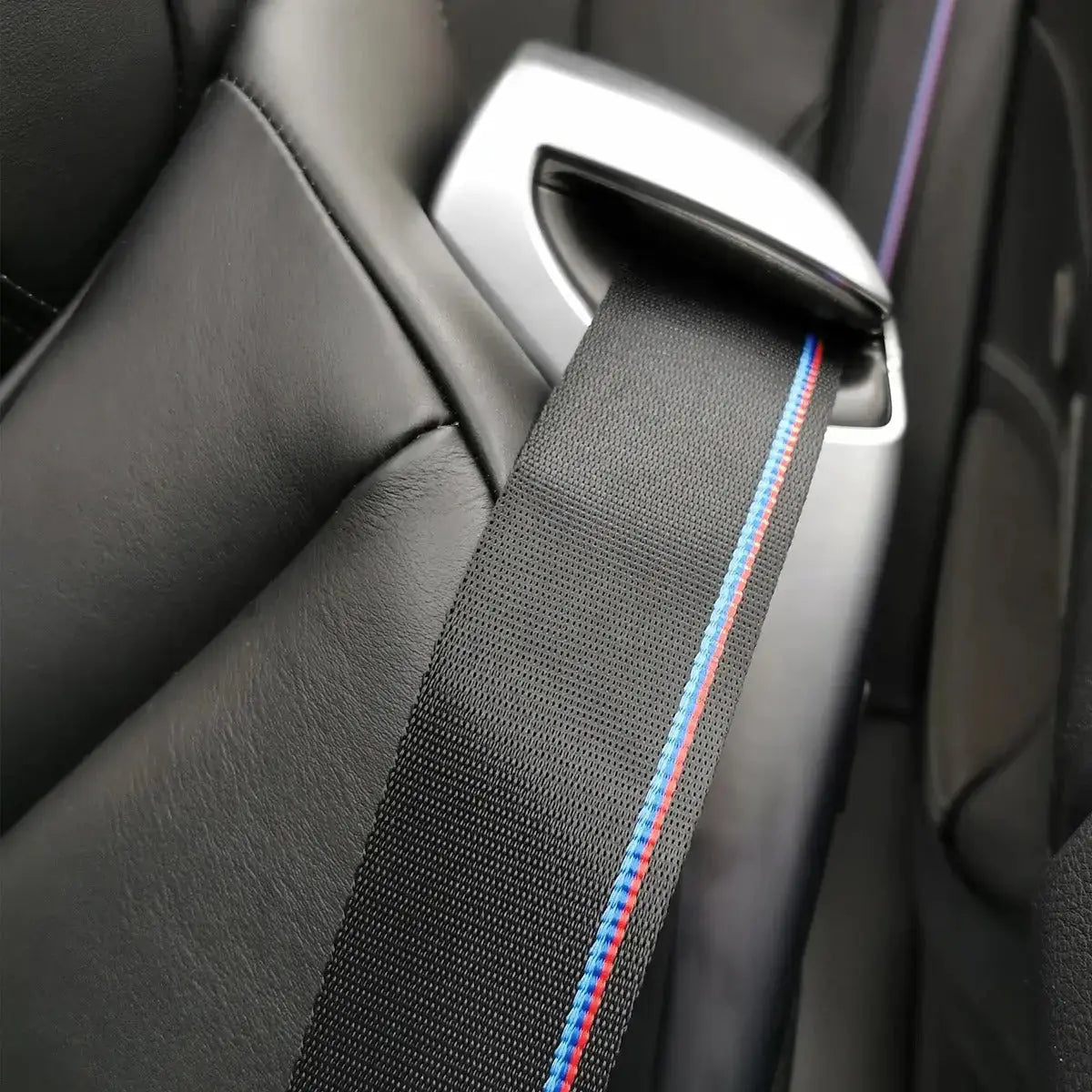 Universal Polyester Webbing Seat Belt Harness Strap - BM Performance Stripe