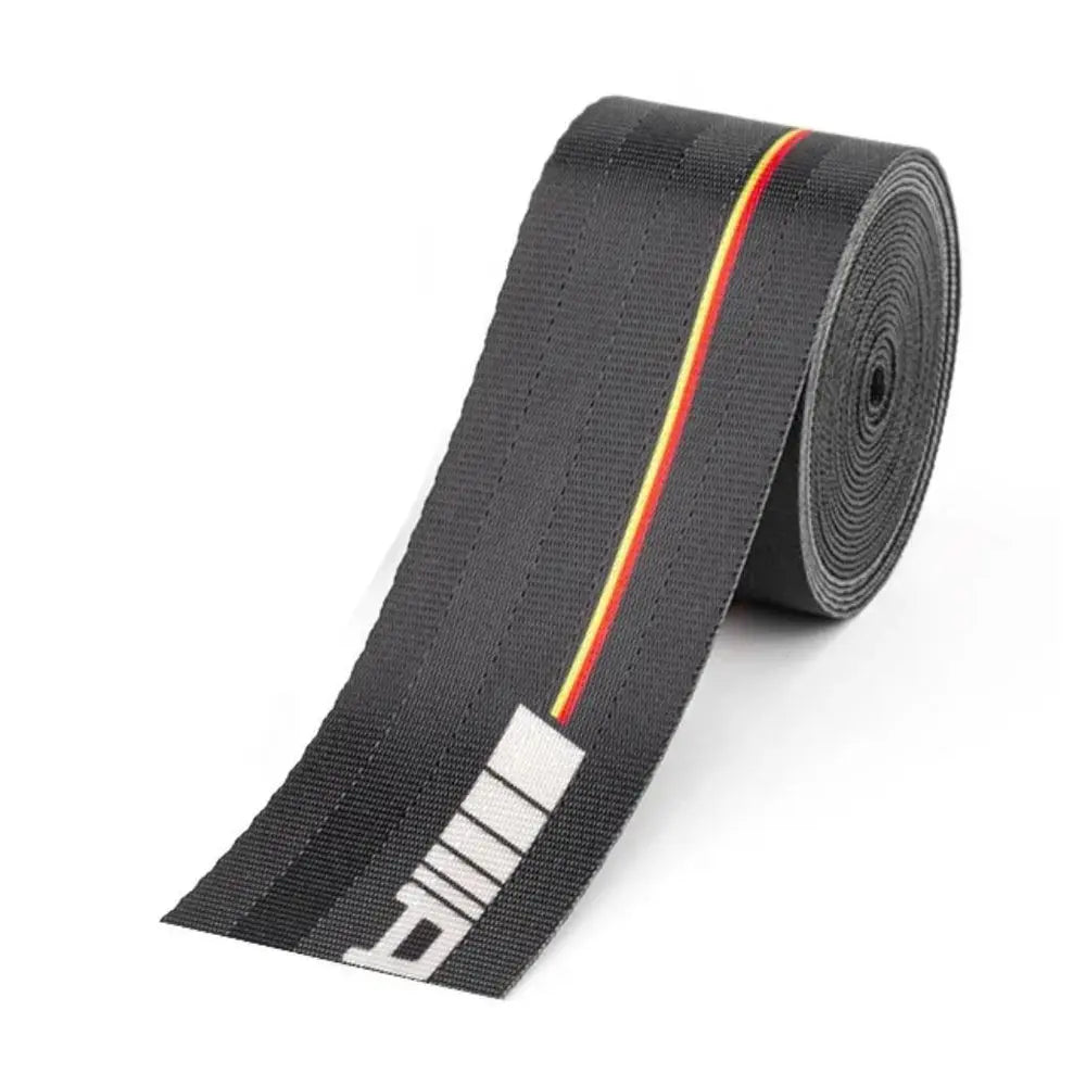 Universal Polyester Webbing Seat Belt Harness Strap - German Stripe A-M-G