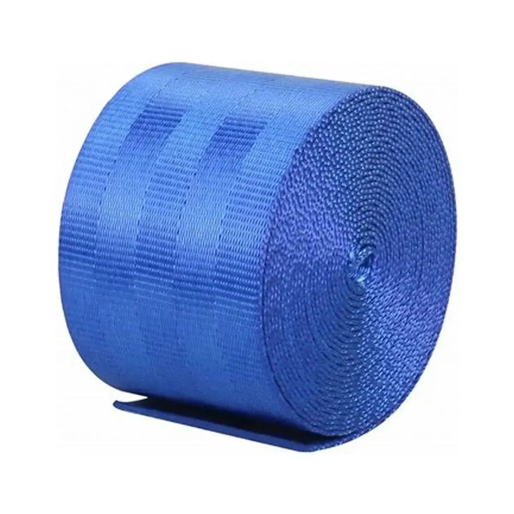 Universal Polyester Webbing Seat Belt Harness Strap - Blue