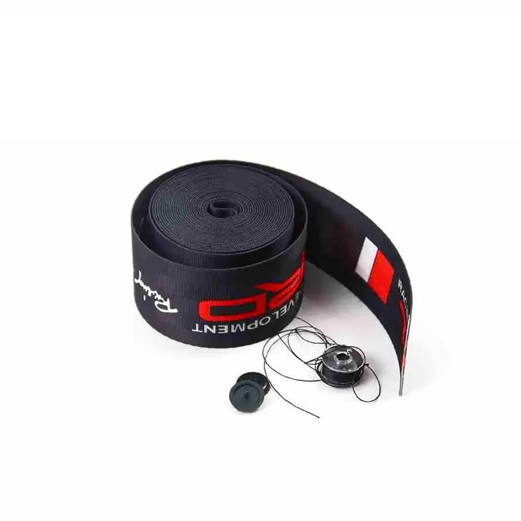 Universal Polyester Webbing Seat Belt Harness Strap - TRD (Black)