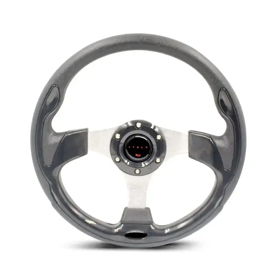 Universal Racing Style Steering Wheel - Black