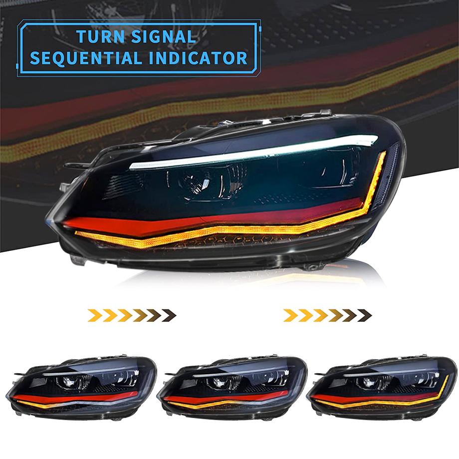 Polo 8AW Style Projector Headlight -  Suitable To Fit VW Polo 6 (10-On)