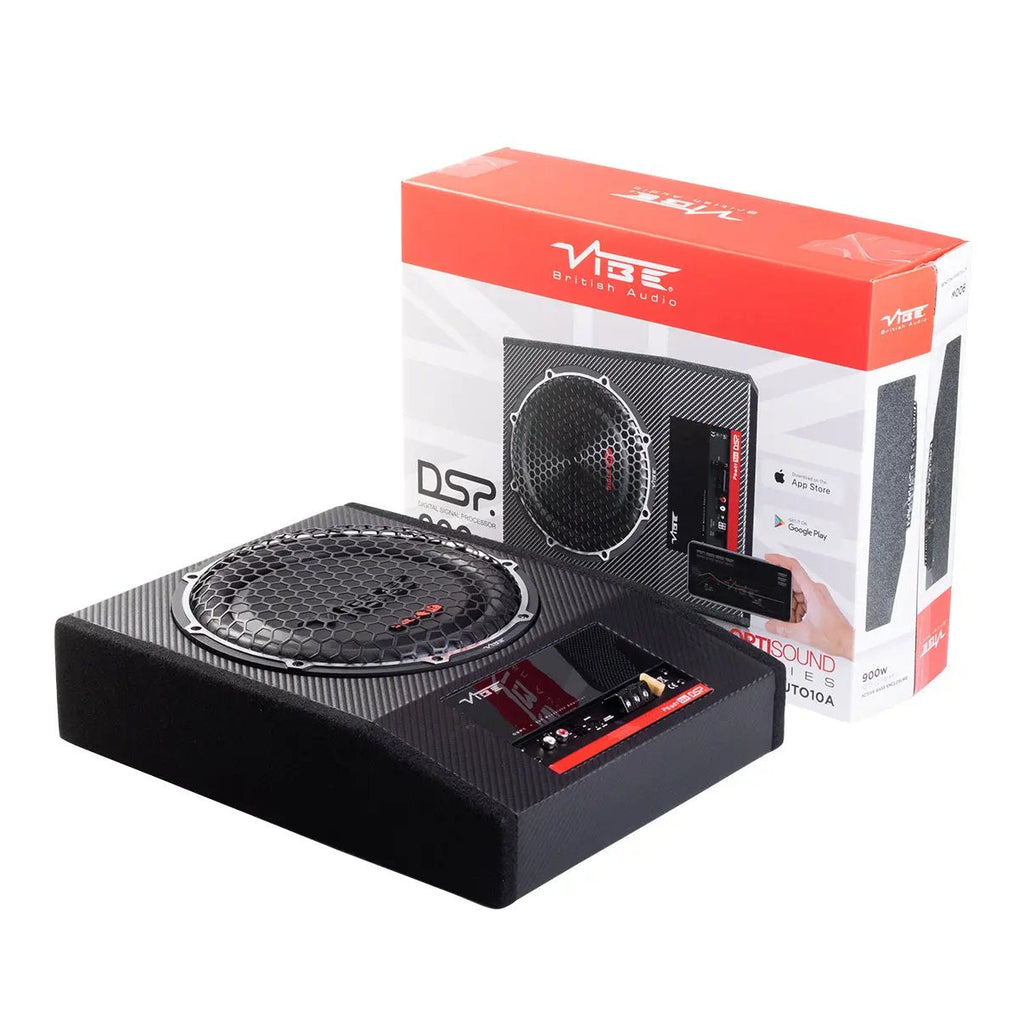 Vibe 10 Inch Optisound Series Slim Active Subwoofer With DSP Tuning - 900W