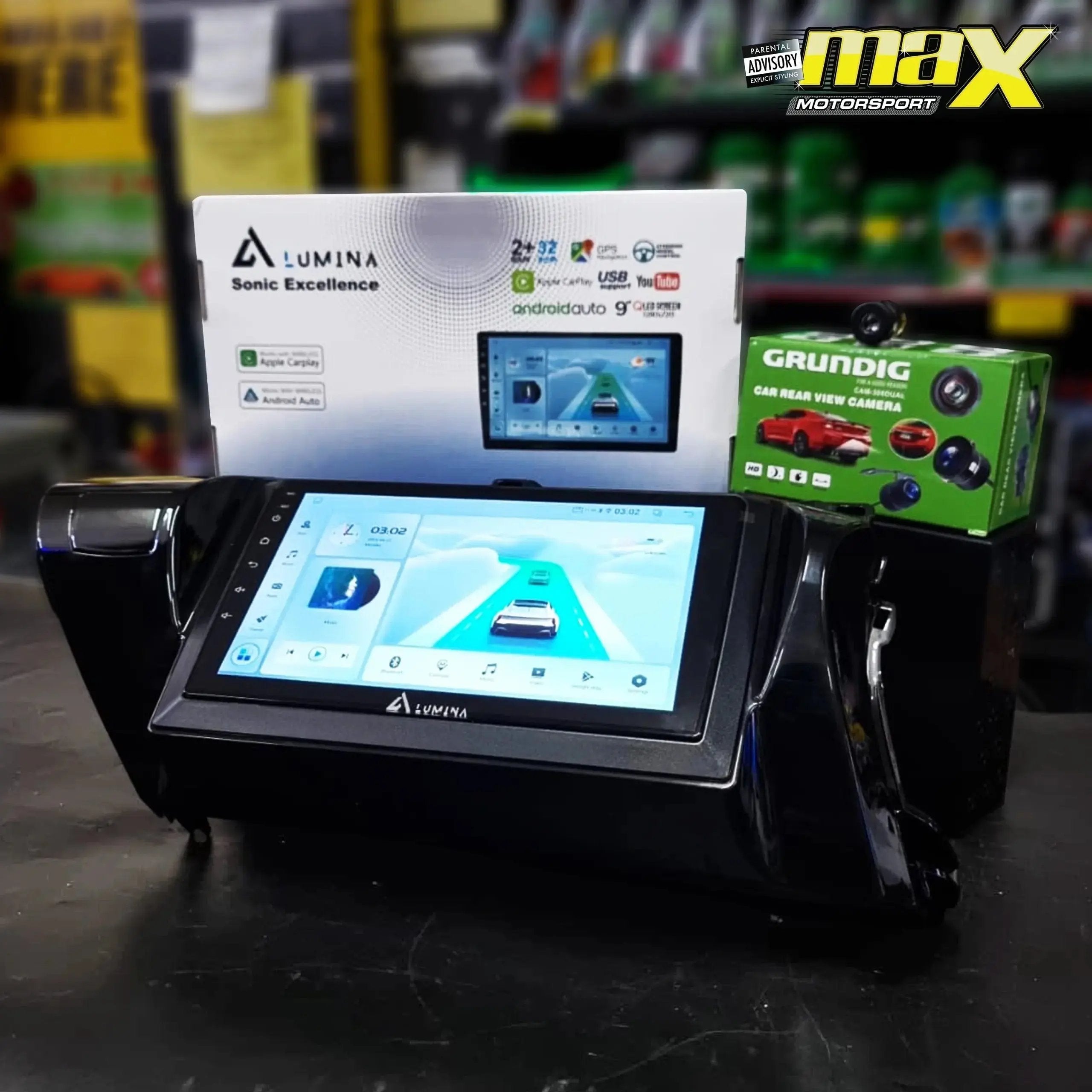 Toyota Hilux (15-21) - 9 Inch Lumina Android Entertainment & GPS System +FREE Reverse Camera