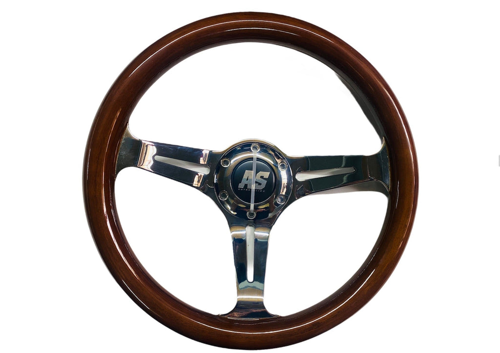 WOODEN STEERING WHEEL 330MM