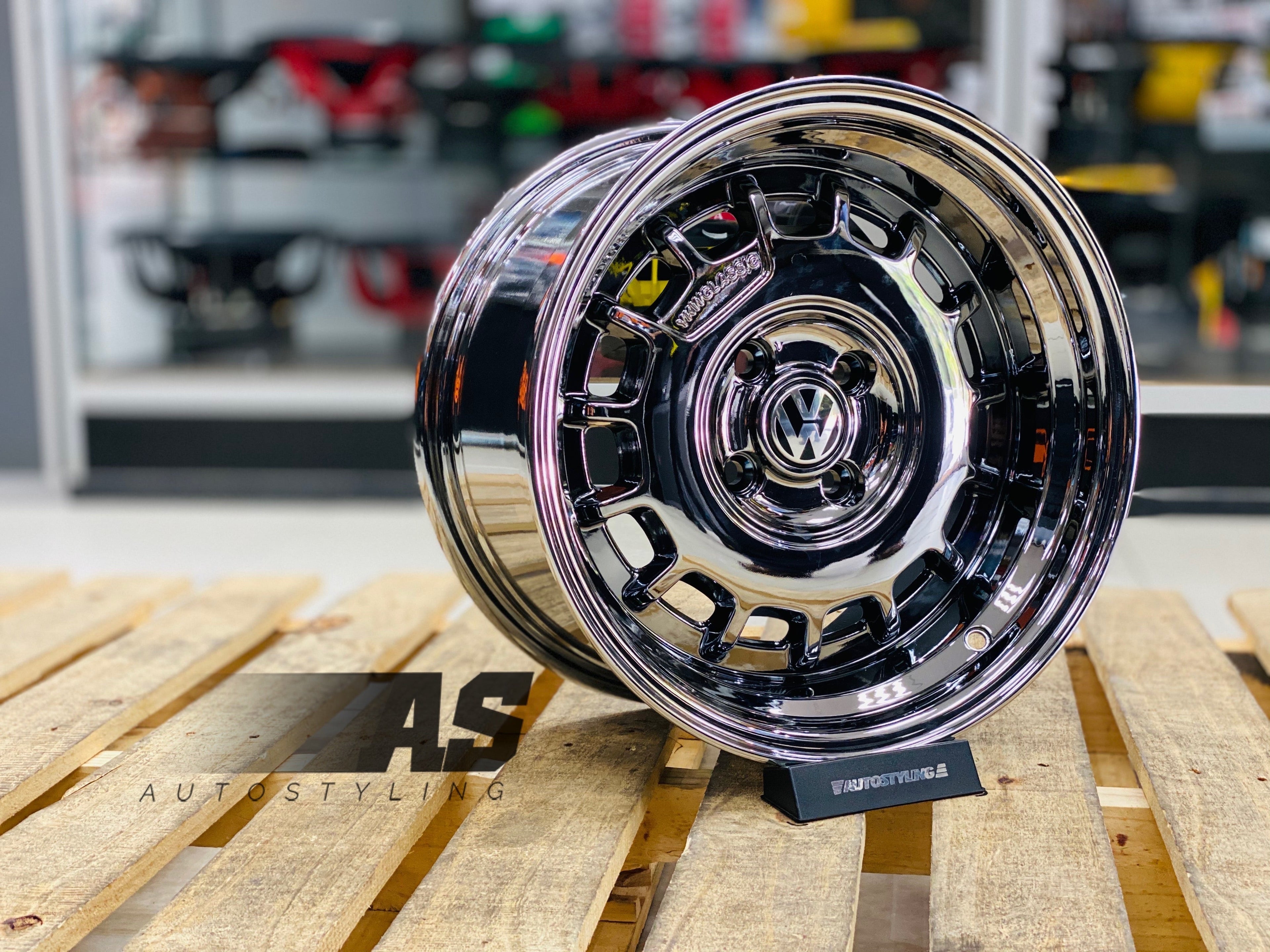 15” AS- CLI 4/100 BLACK CHROME