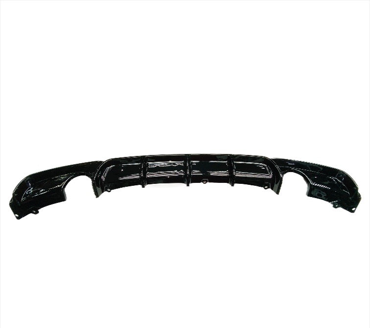 BMW F30 DOUBLE SIDED, SINGLE PIPE REAR DIFFUSER GLOSS BLACK