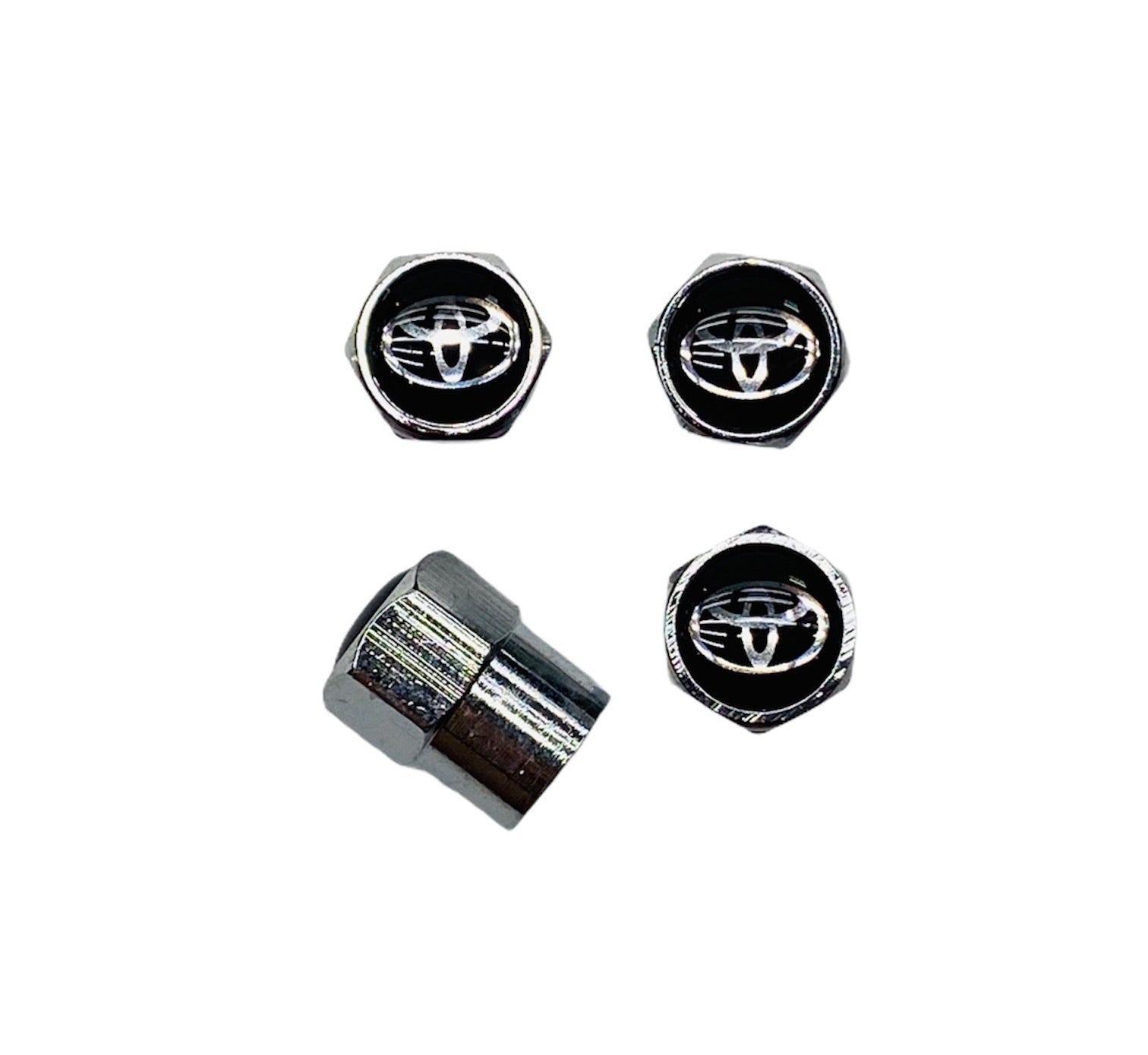BLACK TOYOTA VALVE CAPS