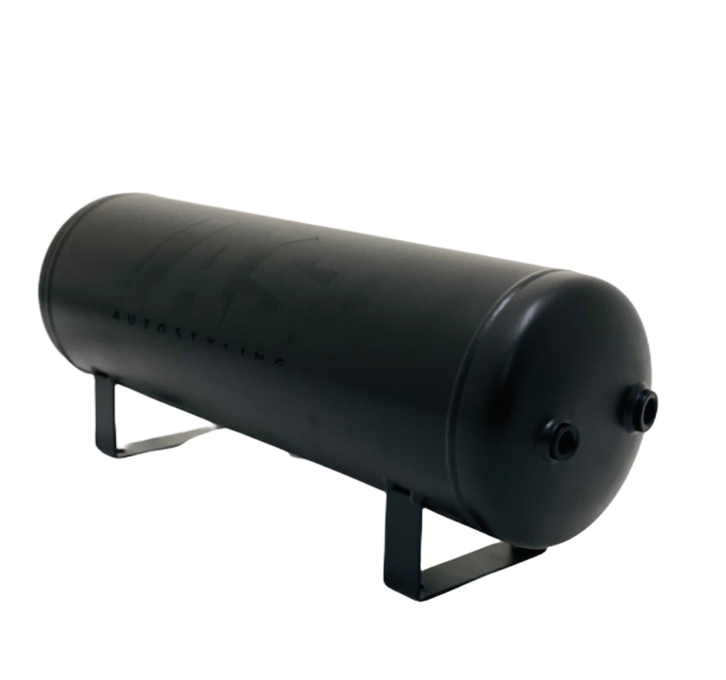 2.5 GALLON MATT BLACK STEEL TANK WITH GLOSS BLACK